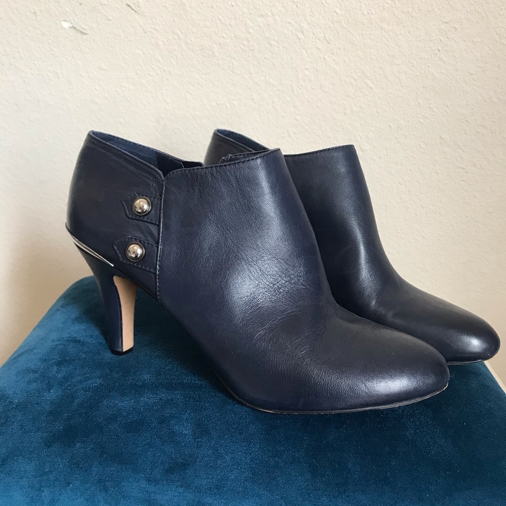Navy Vince Camuto Booties
